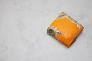 Molded cheese  on marble countertop