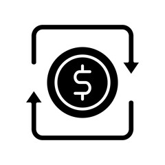 Cash Flow glyph icon