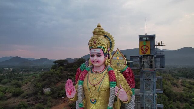 Salem Muthumalai Murugan Temple Drone View