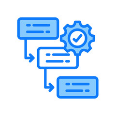 Workflow blue icon 