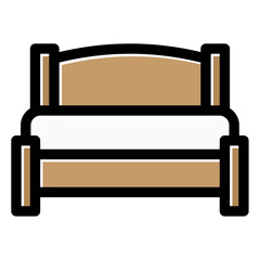 double bed icon