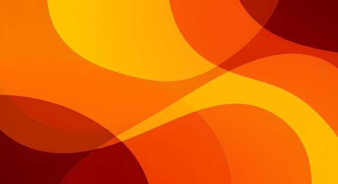 Golden Fluidity: A mesmerizing abstract of dynamic curves, a tapestry of blended hues of amber and flame orange, creating a sense of fluidity and energetic movement.