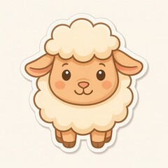 sheep cartoon vector illustration