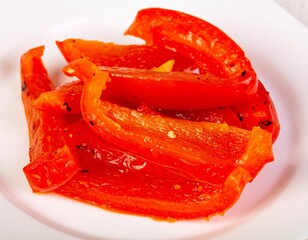 red pepper on a plate