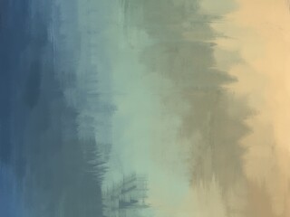 Abstract blue and beige gradient background with subtle brushstrokes
