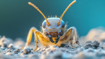 Fototapeta premium Close-up of a light-brown ant