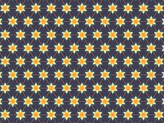 Seamless dark teal and yellow starburst pattern, perfect for vibrant and intricate designs.