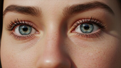 Obraz premium Closeup of Blue Eyes