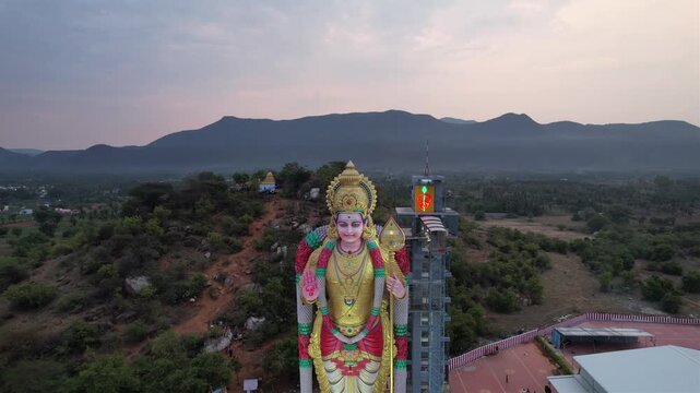 Salem Muthumalai Murugan Temple Drone View