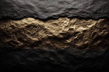 Pure Gold and Black Ink: Abstract Fluid Painting. Luxury Gold Foil Texture.
