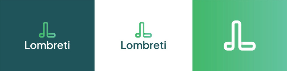 Minimalist letter L logo design concept. Modern line art monogram for corporate branding and company identity.