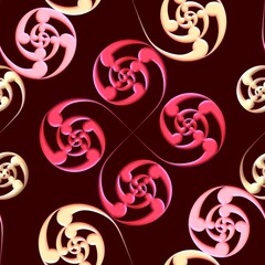 seamless pattern with hearts 3d abstract seamless pattern design. Decor, background, backdrop, floral, card, invitation, 3