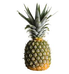 Fototapeta premium Fresh Pineapple PNG Isolated on Transparent Background