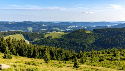 Obraz premium Panoramic mountain vista