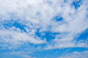 【写真素材】 青空　空　夏の空　背景　背景素材　7月　コピースペース