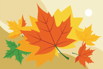 Obraz premium autumn leaves background