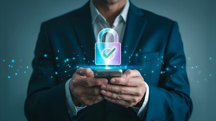 echnology Concept of cybersecurity, information security and encryption, secure access to user's personal information, secure Internet access, cybersecurity. User privacy security and encryption