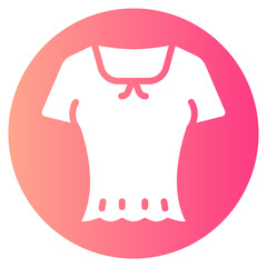 crop top gradient icon