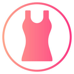 tank top gradient icon