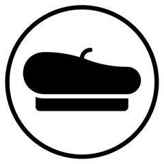 beret glyph icon