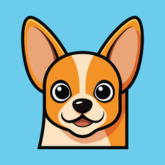 Cute Peeking Chihuahua dog