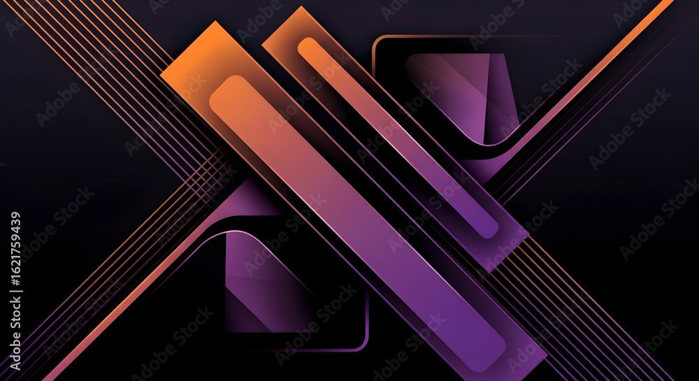 Poster abstract gradient lines background geometric shapes tech wallpaper backdrop modern graphic design pr