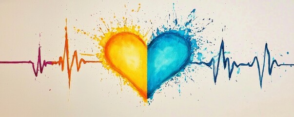 Texture Meets Color: The Heartbeat in Artistic Form