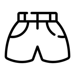shorts line icon