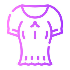 crop top gradient icon