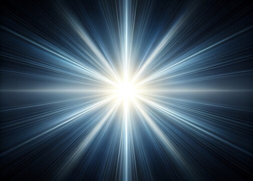 Brilliant starburst of light emanating from a central bright source