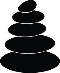 Zen Stones vector art illustration