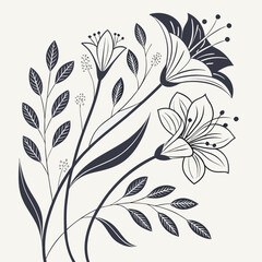 seamless floral pattern with flowers