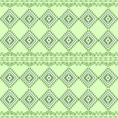 Abstract ikat pattern for seamless ethnic art in tribal and folk style. Print Aztec geometric ornament. Geometric pattern seamless color oriental.Design for fabric, carpet, wallpaper, clothing.