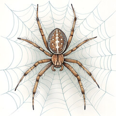 Obraz premium spider on a web