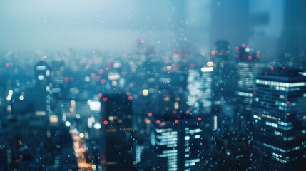 Obraz premium Cityscape night blurred
