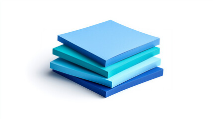 Fototapeta premium Colorful paper note pads for organization and reminders, a stationery concept for business and education