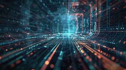 Digital technology circuit background