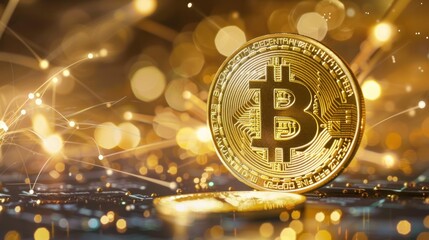 Bitcoin cryptocurrency coin