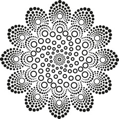 Mandala abstract floral vector illustration with decorative flowers leaves and butterfly elements on a colorful nature-inspired background
