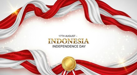 Indonesian independence day background design