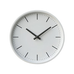 Set of wall clocks with black frame and hands. Flat style vector illustration. Simple classic wall clock with Arab numbers, with Roman numeral and without numbers isolated on white background