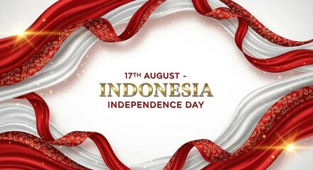 Indonesian independence day celebration background