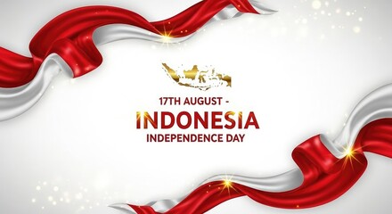 Indonesian independence day celebration background