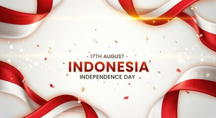 Indonesian independence day celebration background
