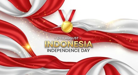 Indonesian independence day celebration background