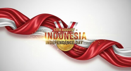 Indonesian independence day celebration graphic