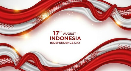 Indonesian independence day celebration graphic