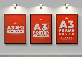 A3 Frame Poster Mockup