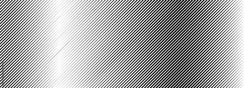 Aufkleber halftone line gradient texture. black diagonal stripe gradation background. repeated slanted strokes