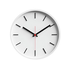 Set of wall clocks with black frame and hands. Flat style vector illustration. Simple classic wall clock with Arab numbers, with Roman numeral and without numbers isolated on white background